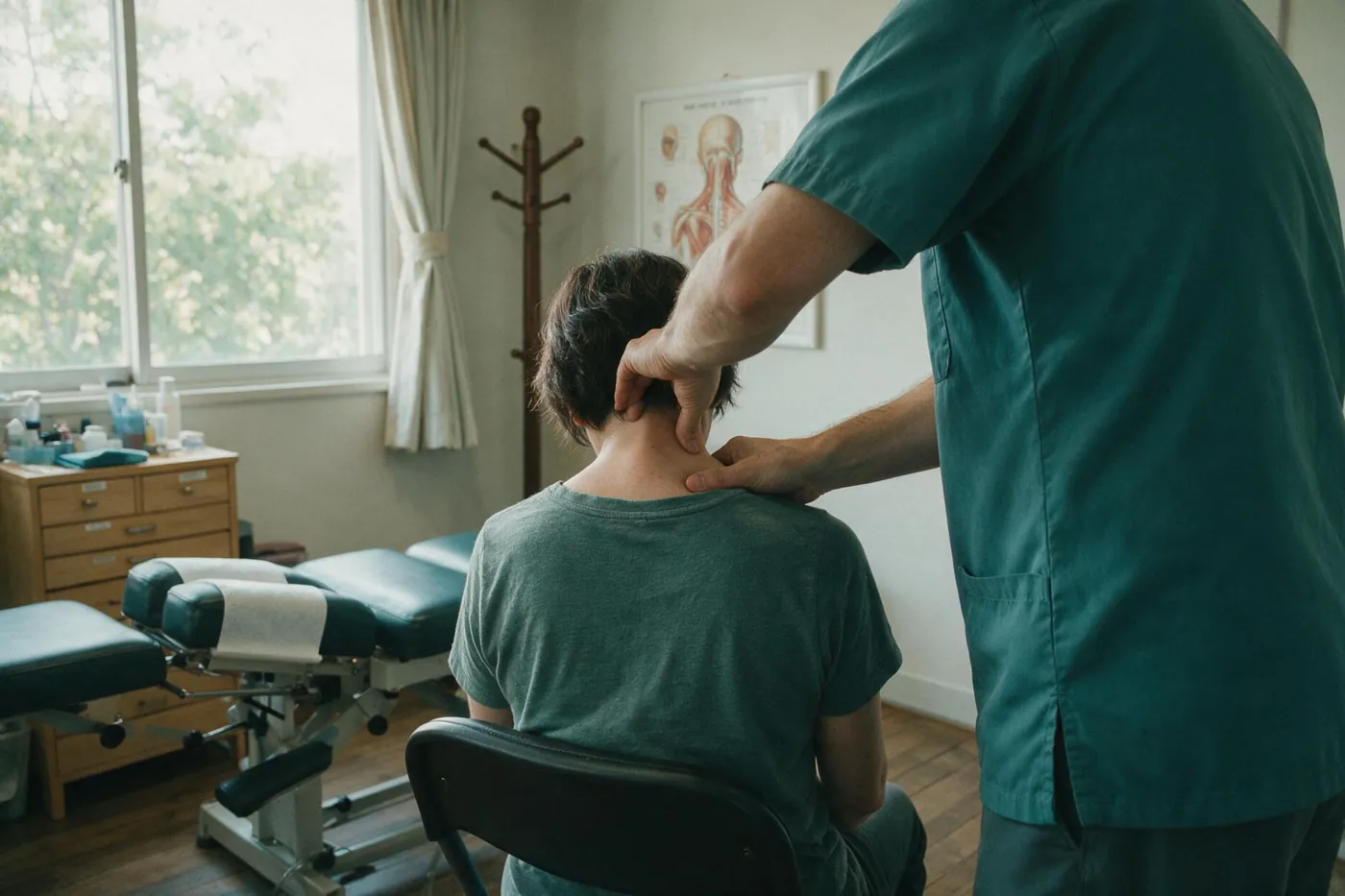 Chiropractic assessment of the neck and shoulders